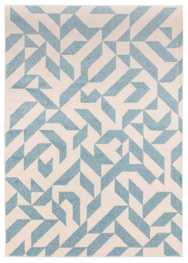 Asiatic Muse Blue Shapes Rug