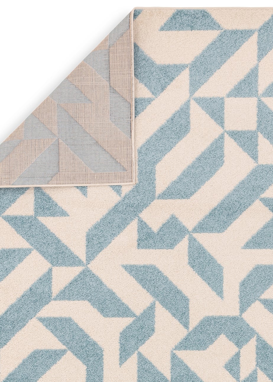 Asiatic Muse Blue Shapes Rug