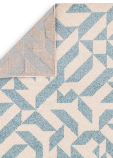 Asiatic Muse Blue Shapes Rug