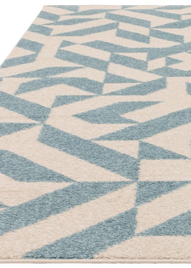 Asiatic Muse Blue Shapes Rug