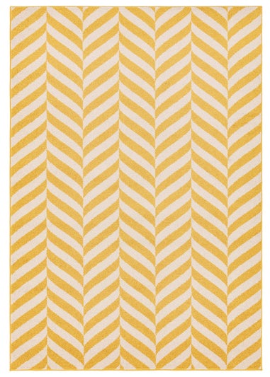 Asiatic Muse Yellow Chevron Rug