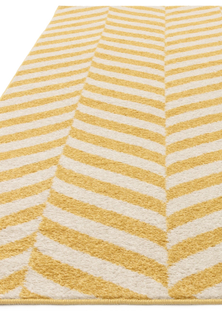 Asiatic Muse Yellow Chevron Rug