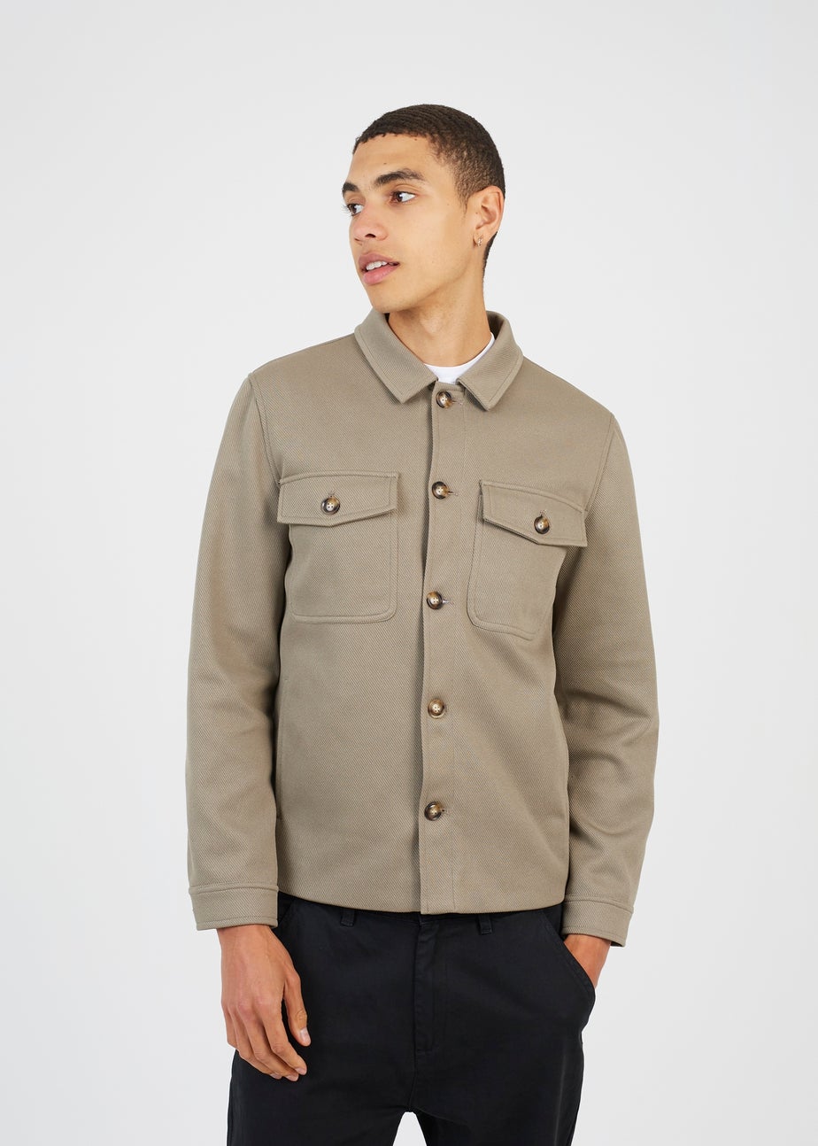 Brave Soul Soft Green Button Through Shacket