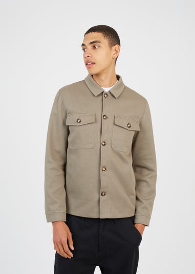 Brave Soul Soft Green Button Through Shacket