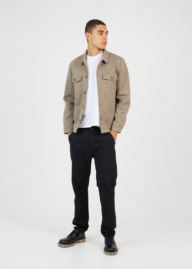 Brave Soul Soft Green Button Through Shacket