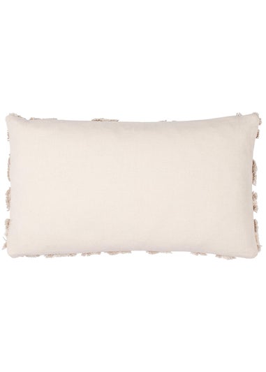 furn. Natural Maeve Tufted Cotton Filled Cushion (30cm x 50cm)