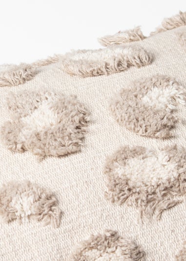 furn. Natural Maeve Tufted Cotton Filled Cushion (30cm x 50cm)