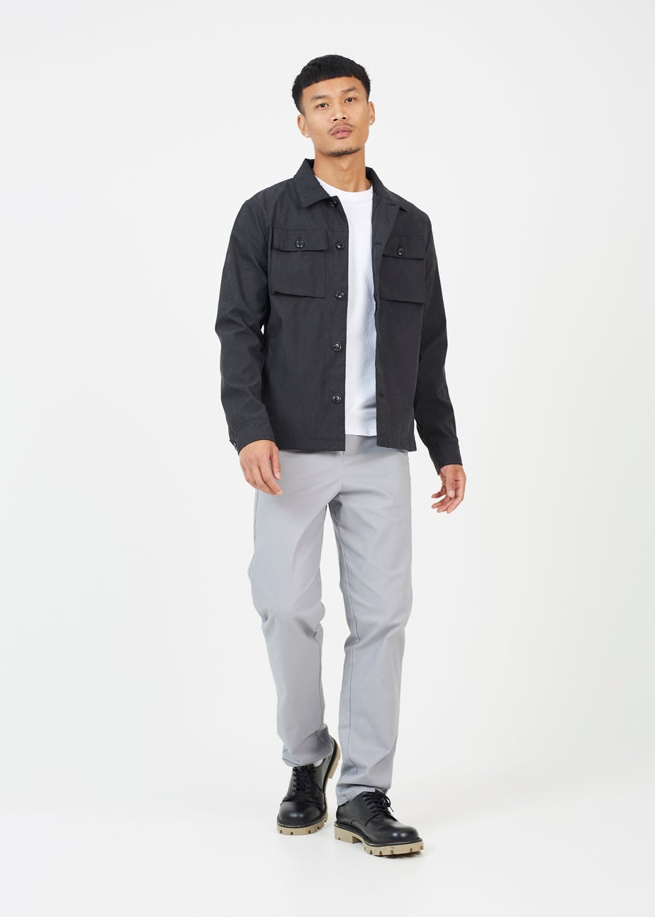 Brave Soul Black Button Through Shacket