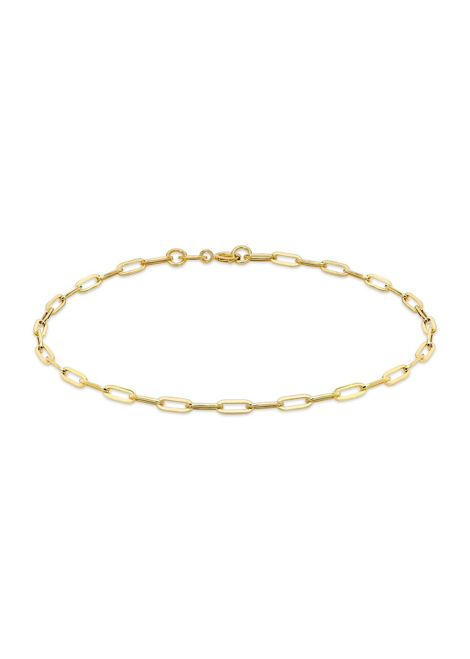 Golden Moments 9ct Yellow Gold Paper Chain Bracelet