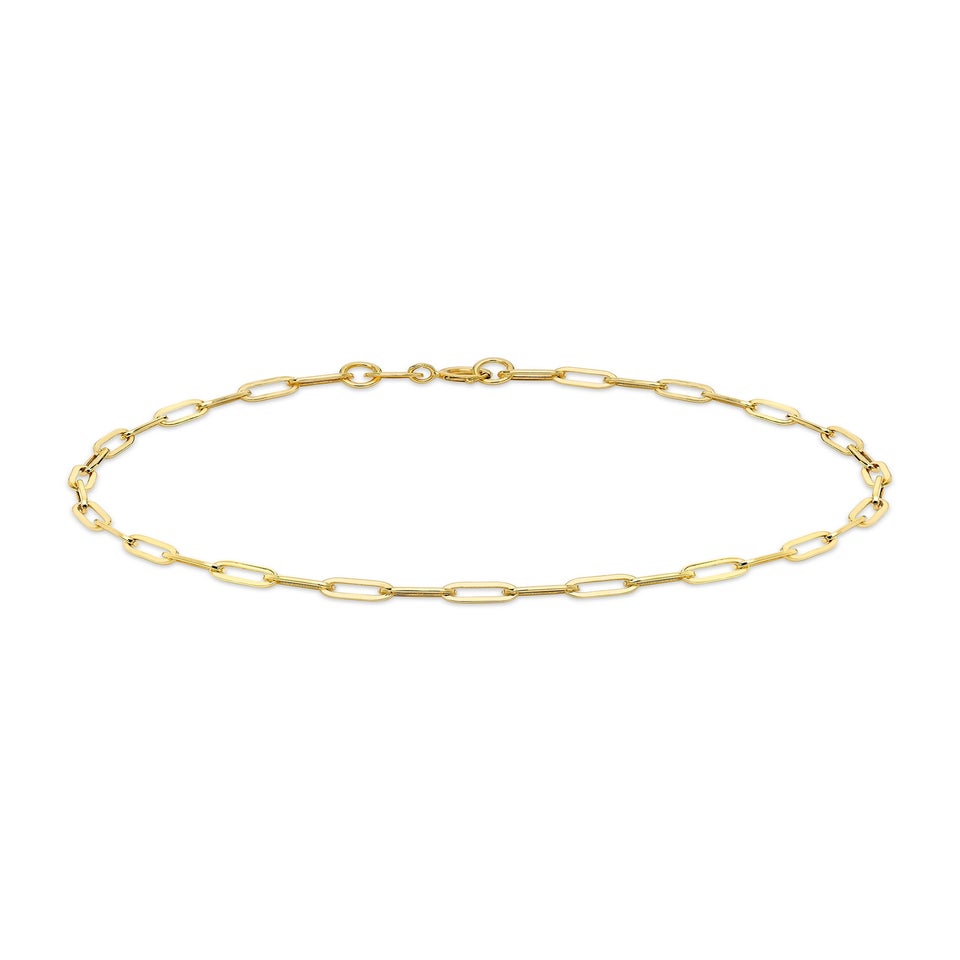Golden Moments 9ct Yellow Gold Paper Chain Bracelet