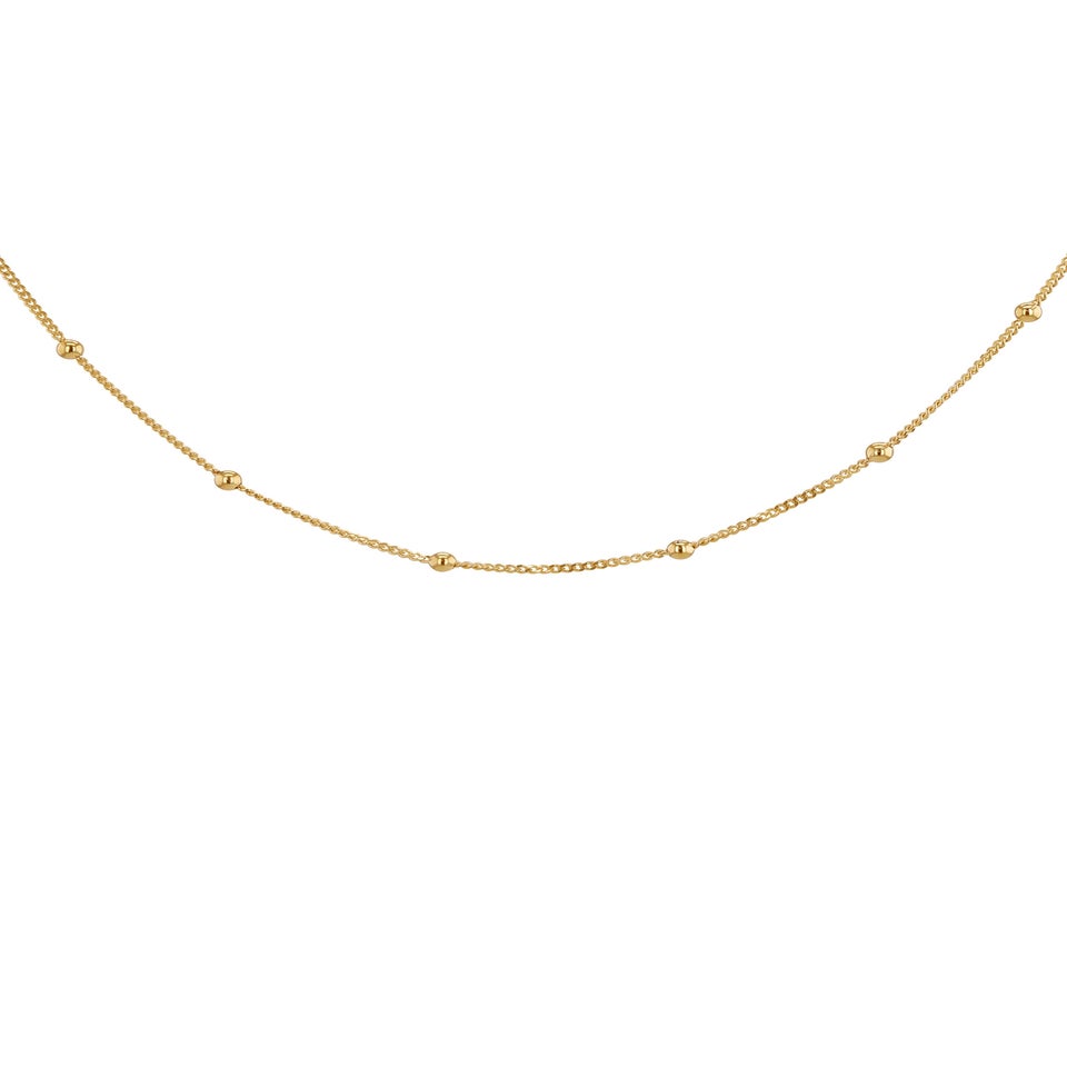 Golden Moments 9ct Yellow Gold Curb and Ball Chain