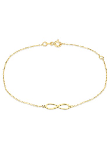 Golden Moments 9ct Yellow Gold 'Infinity' Bracelet