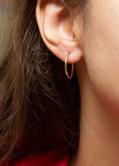 Golden Moments 9ct Yellow Gold Sleeper Hoop Hoops