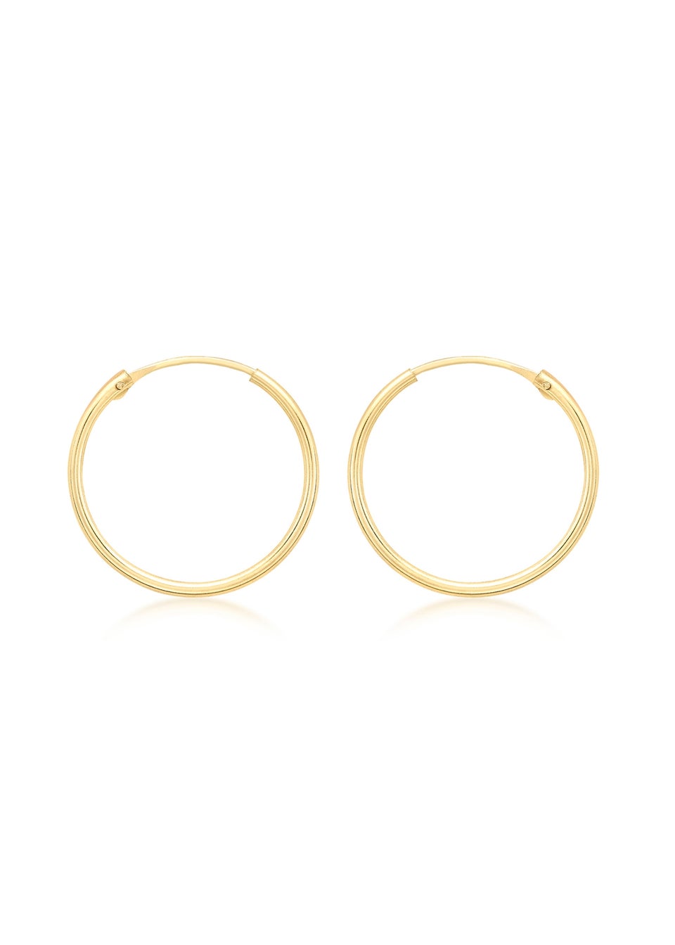 Golden Moments 9ct Yellow Gold Sleeper Hoop Hoops