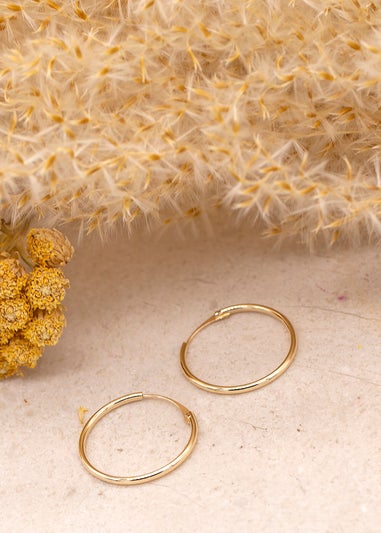 Golden Moments 9ct Yellow Gold Sleeper Hoop Hoops