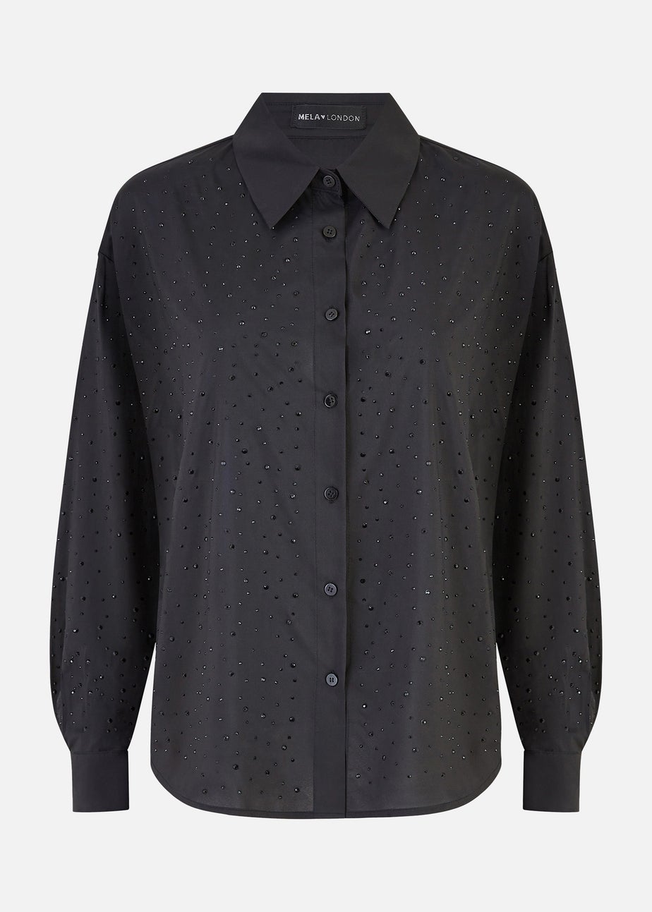 Mela Black Gem Long Sleeve Shirt