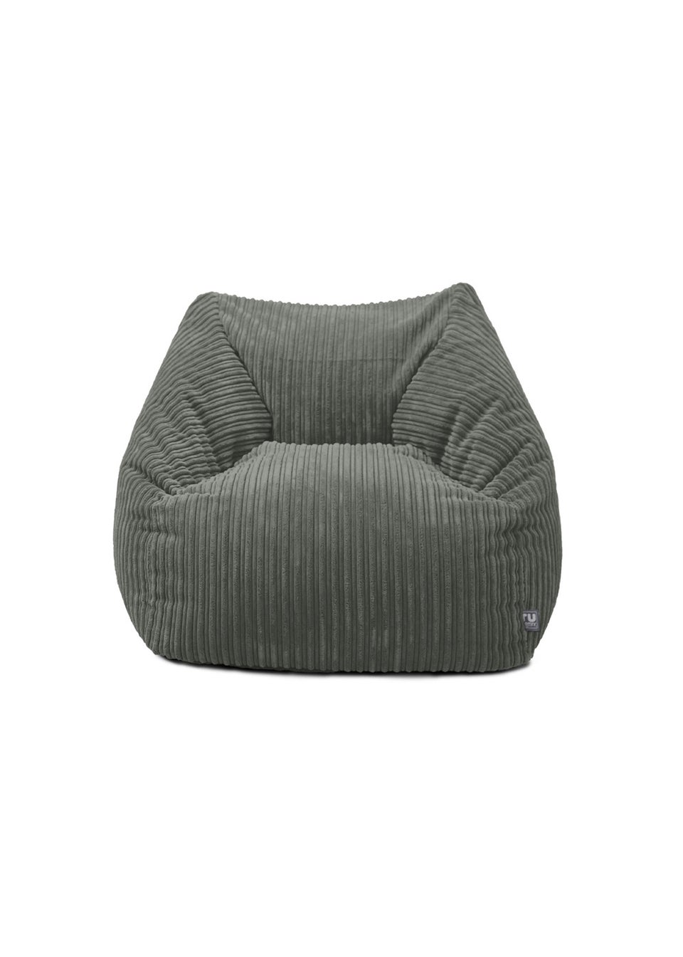 rucomfy Jumbo Cord Large Snuggle Chair Slate Beanbag
