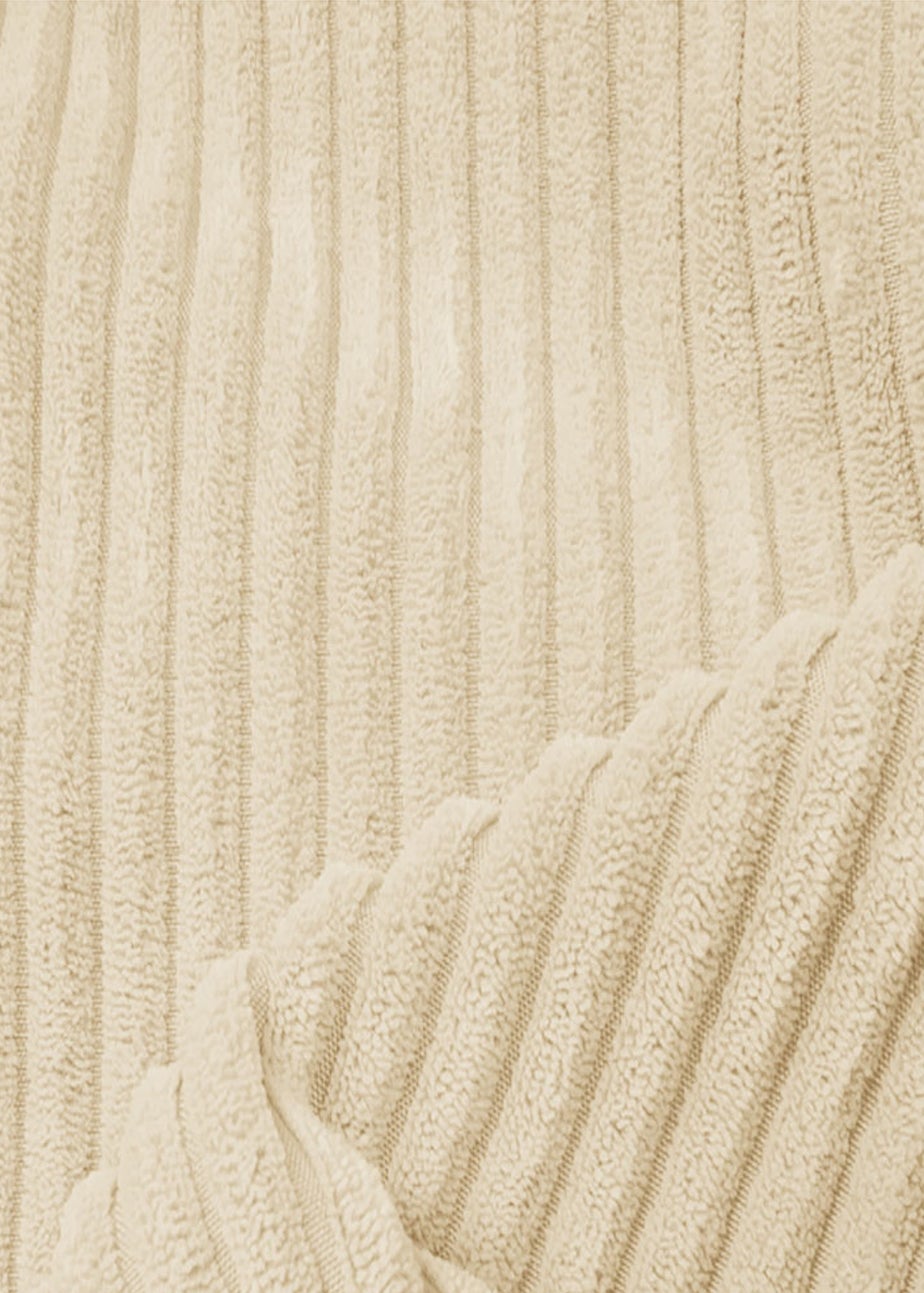 rucomfy Jumbo Cord Large Snuggle Chair Ivory Beanbag