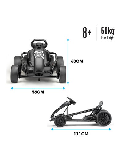 Xootz Black Comet Electric Go Kart