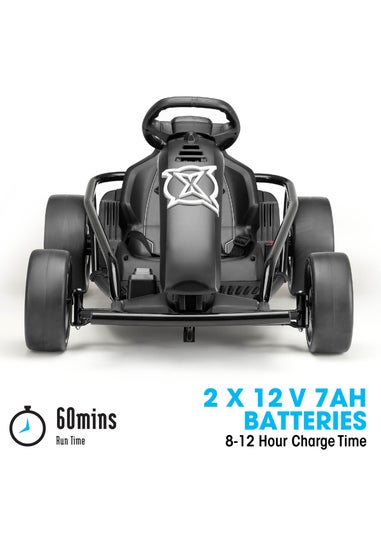 Xootz Black Comet Electric Go Kart