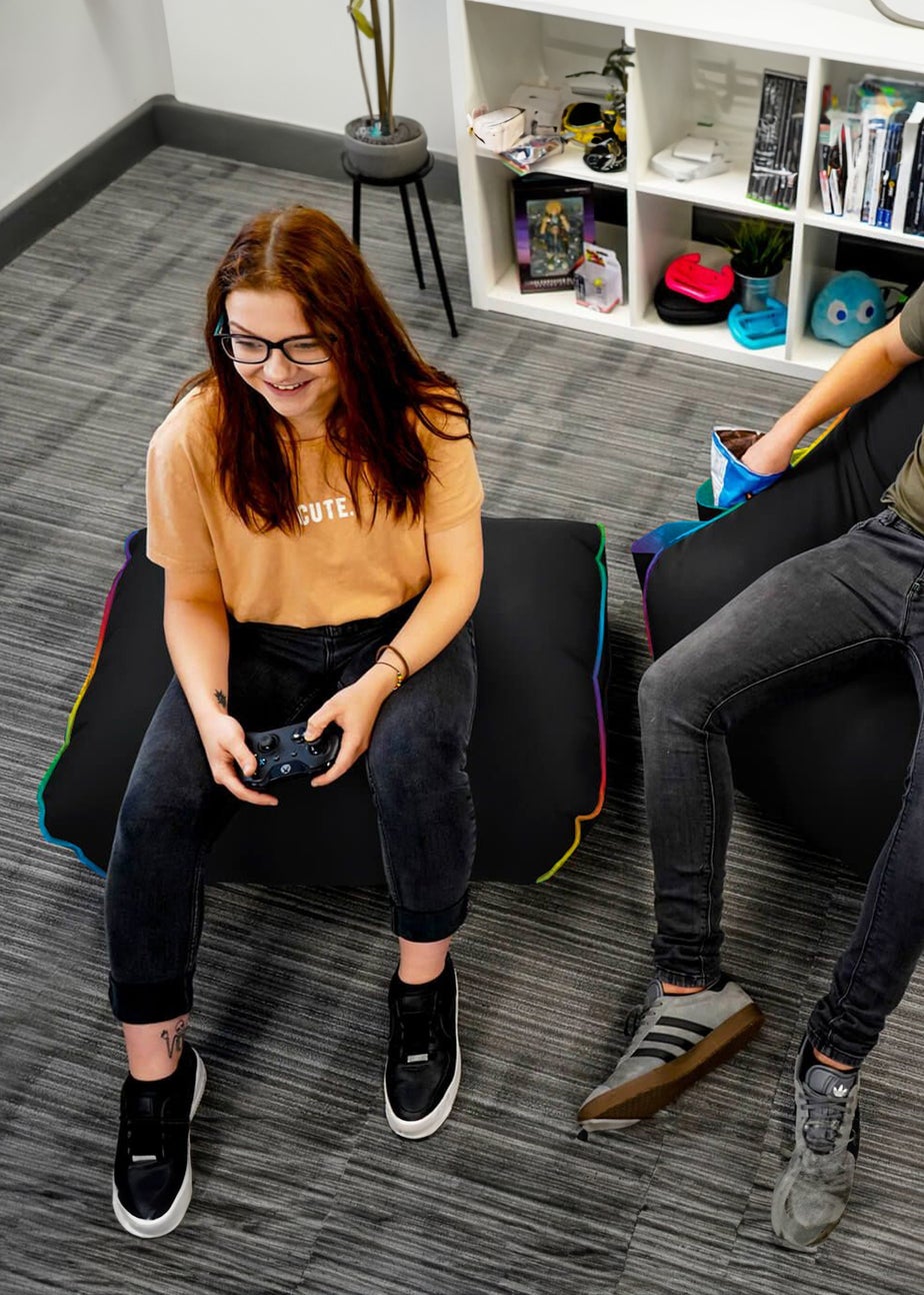 rucomfy Gaming Footstool LED Beanbag