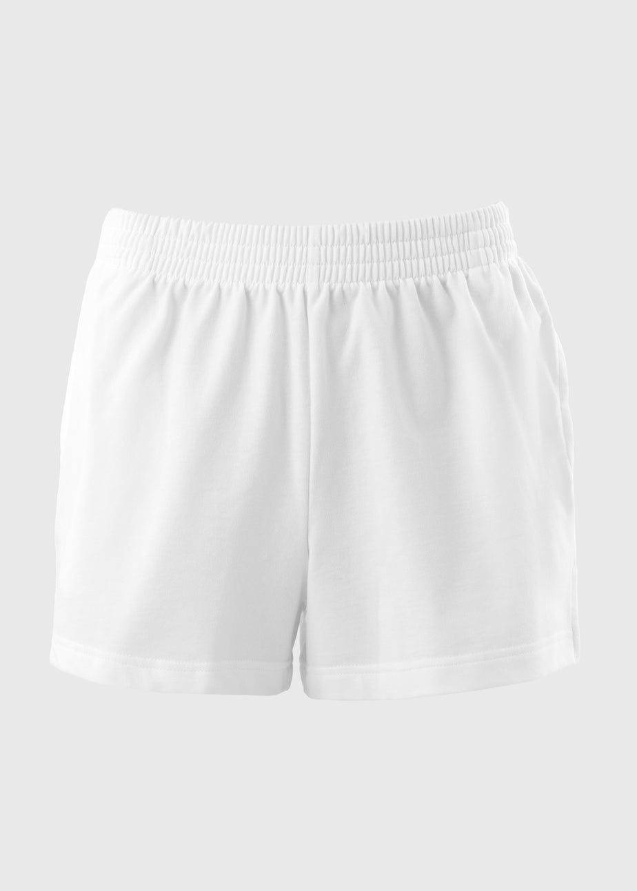 White Jersey Shorts