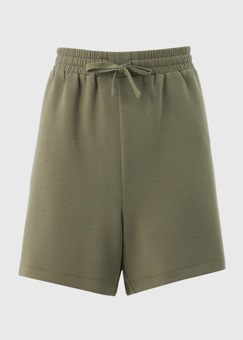 Khaki Super Soft Co Ord Shorts