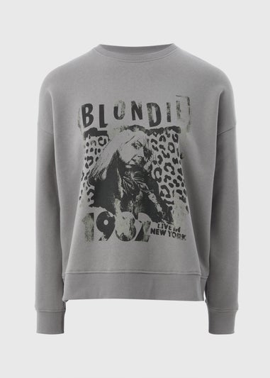 Grey Blondie Animal Print Sweatshirt