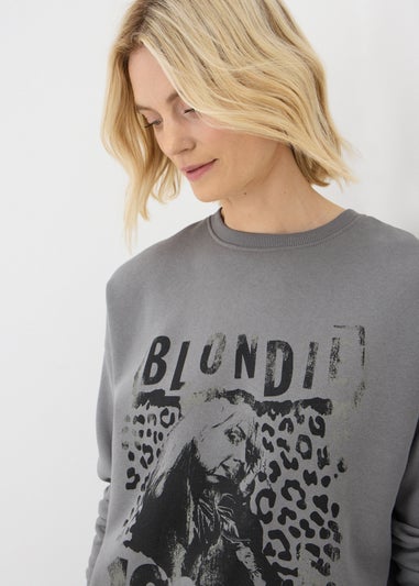 Grey Blondie Animal Print Sweatshirt