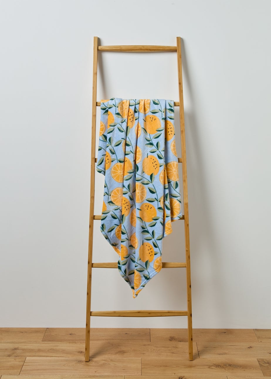Orange Printed Throw