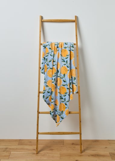 Orange Printed Throw