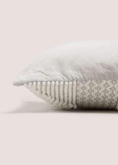Grey Bobble Woven Cushion