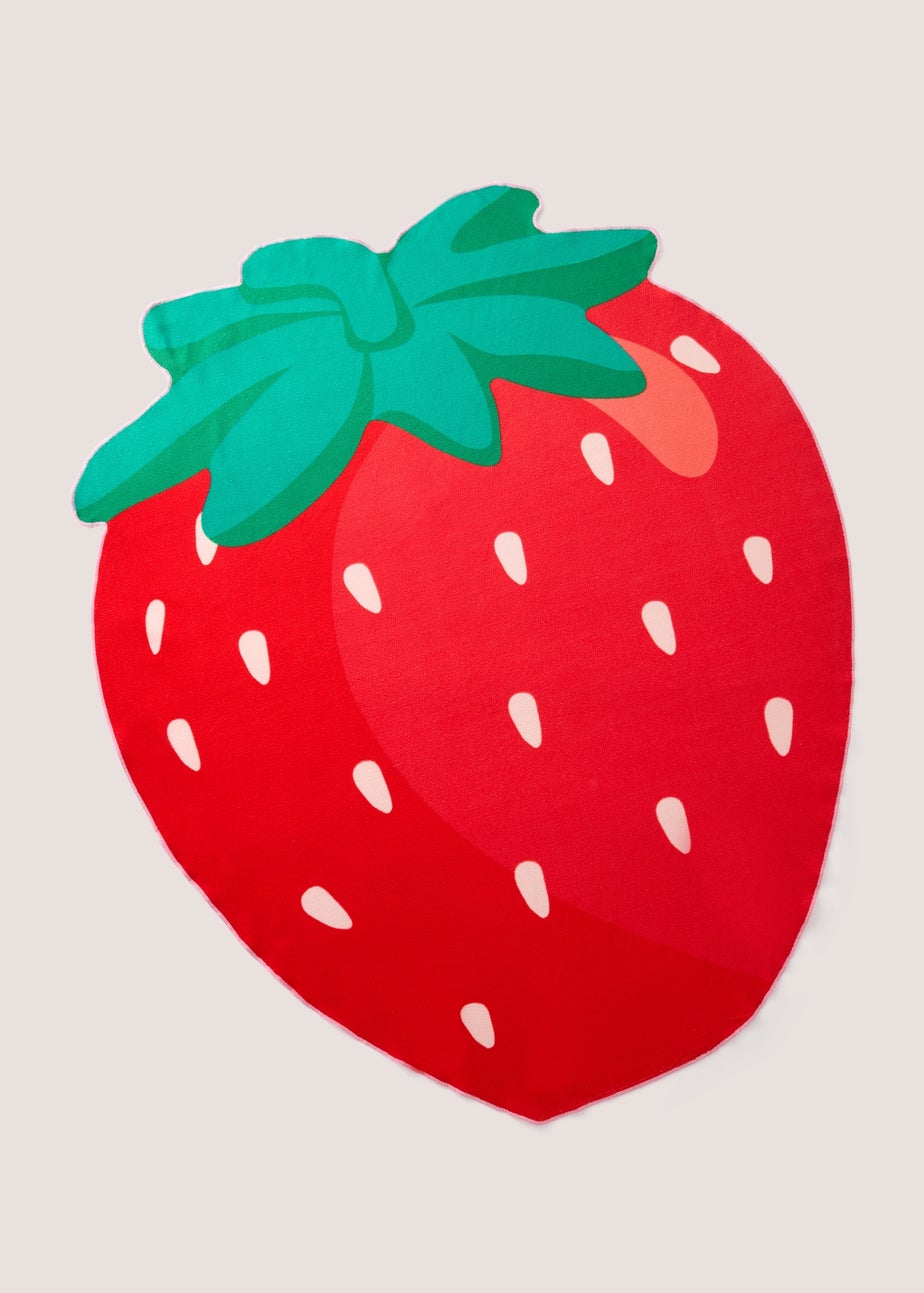 Strawberry Shape Beach Towel