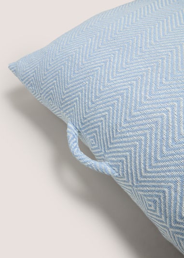 Blue Geo Floor Cushion