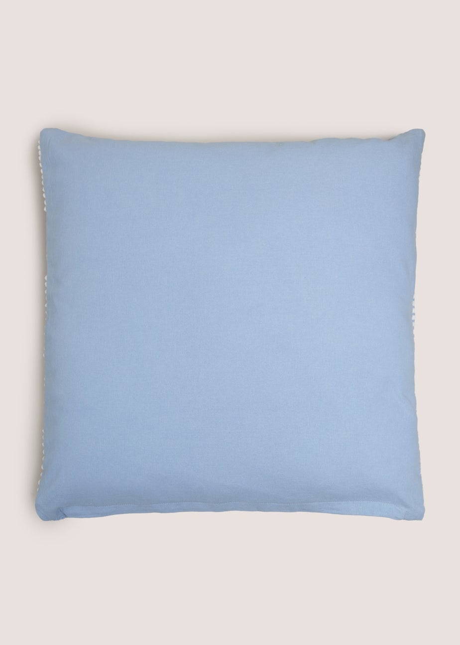 Blue Bobble Stripe Cushion