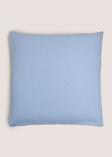 Blue Bobble Stripe Cushion