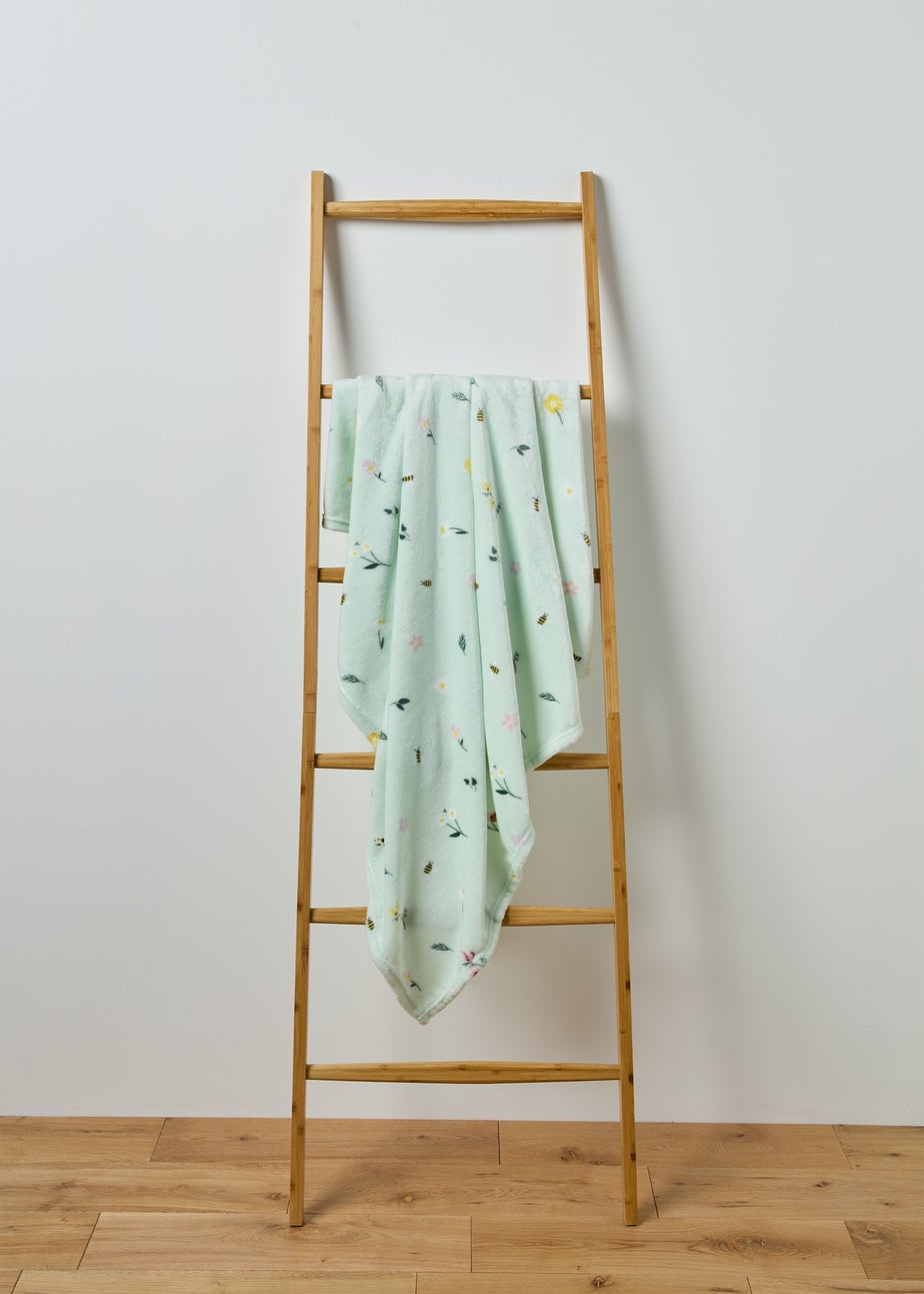 Green Green Bee Throw