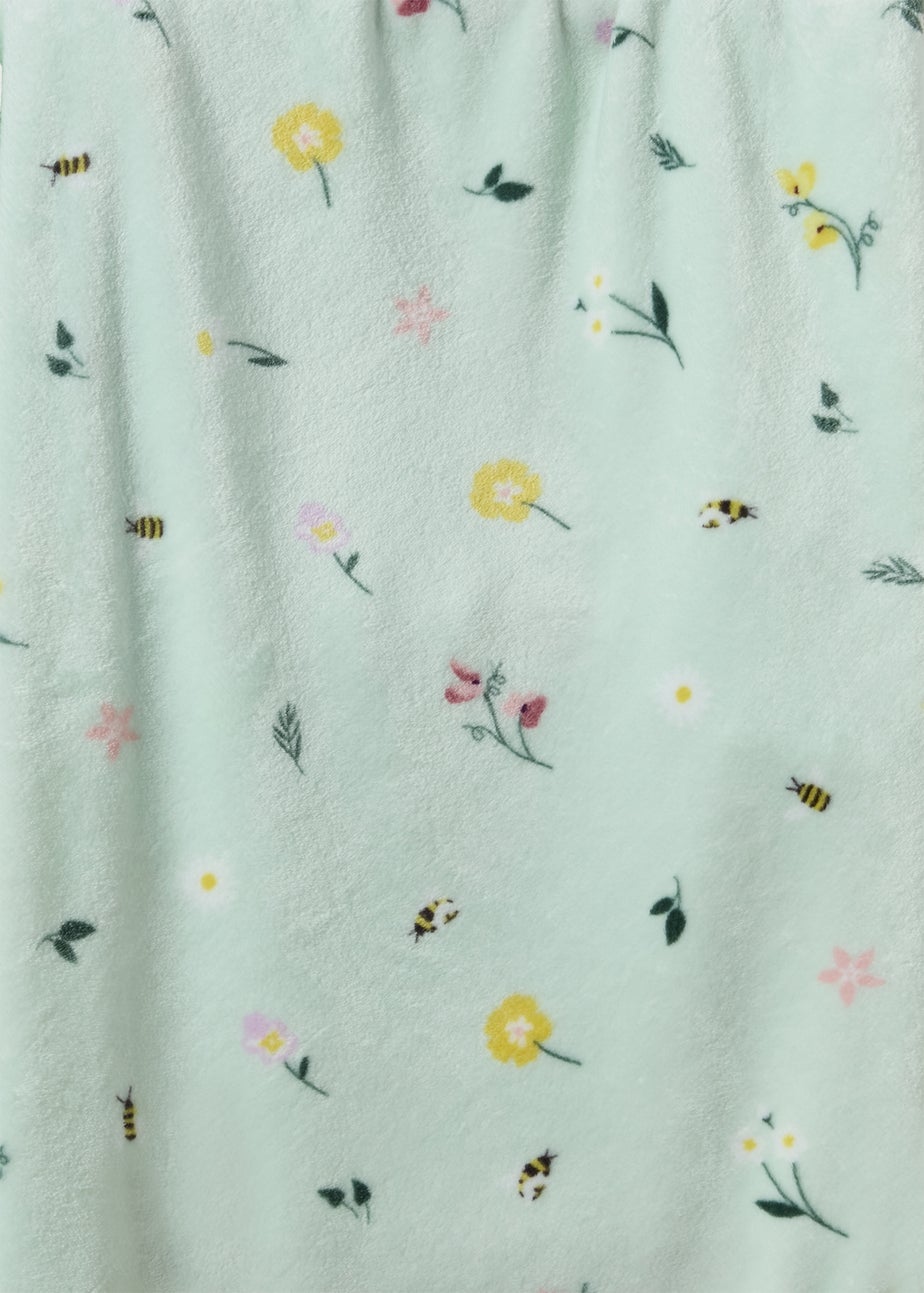 Green Green Bee Throw