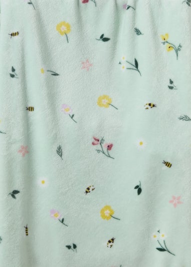 Green Green Bee Throw