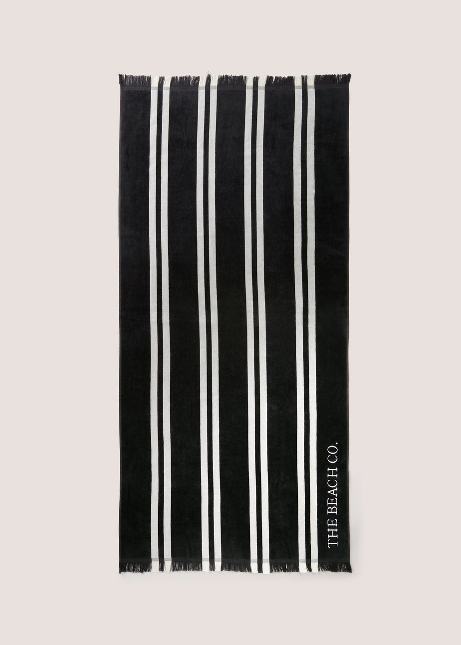 Black Beach Co Towel