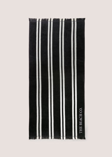 Black Beach Co Towel