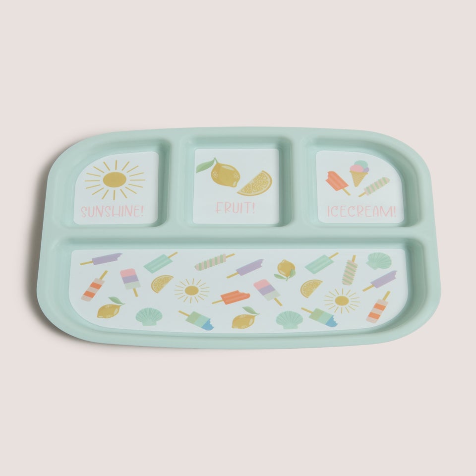 Kids Ice Cream Divide Plate