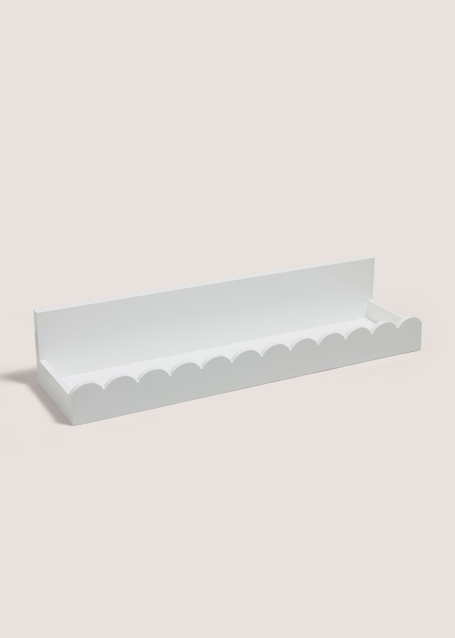 Wood Scallop Shelf
