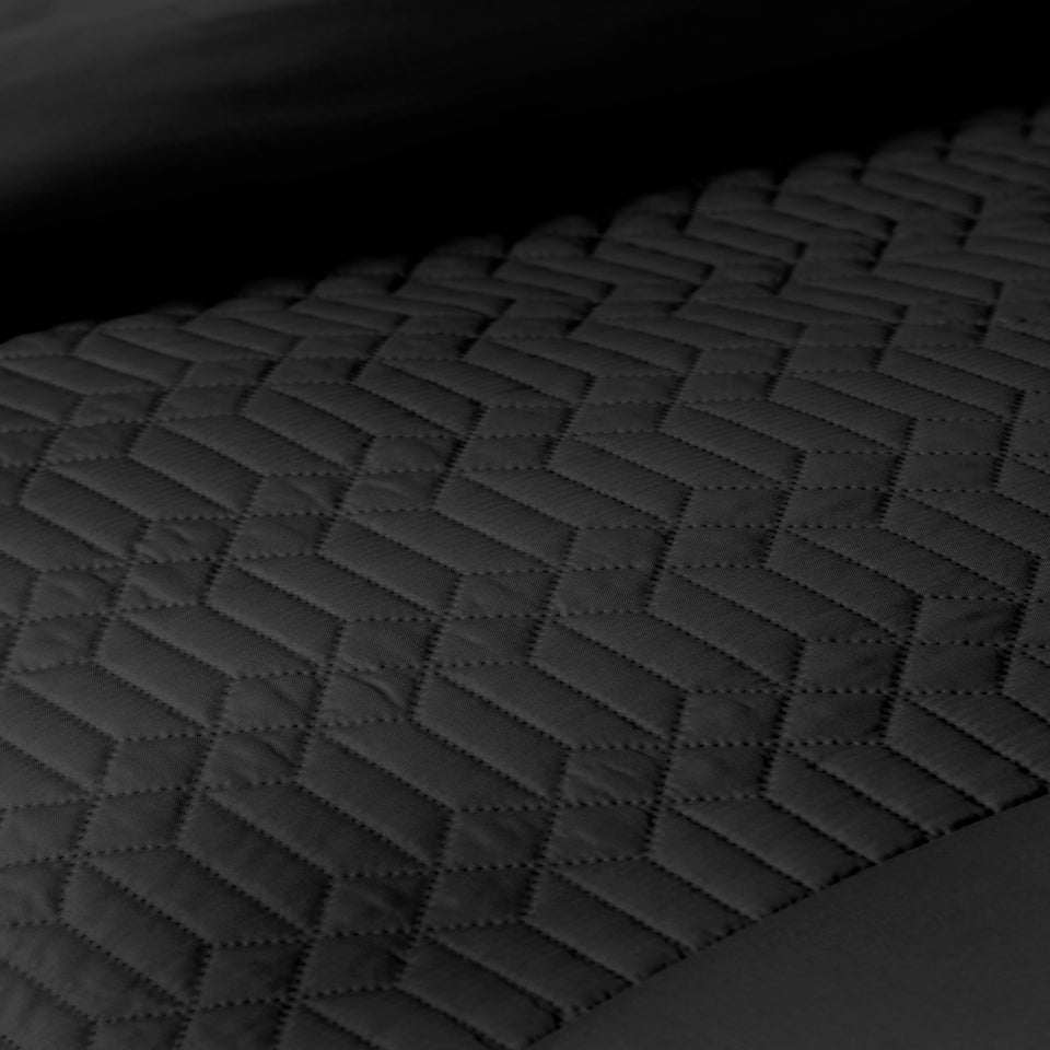 Black Geo Pinsonic Duvet Cover