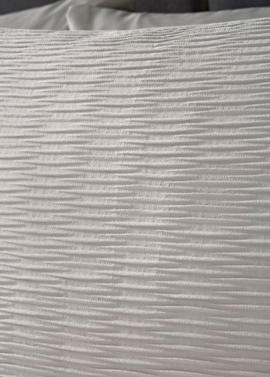 Grey Ruched Duvet Set