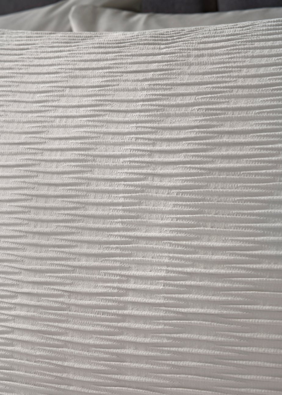 Grey Ruched Duvet Set