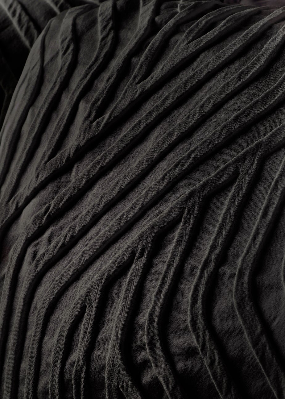 Black Geometric Duvet Set