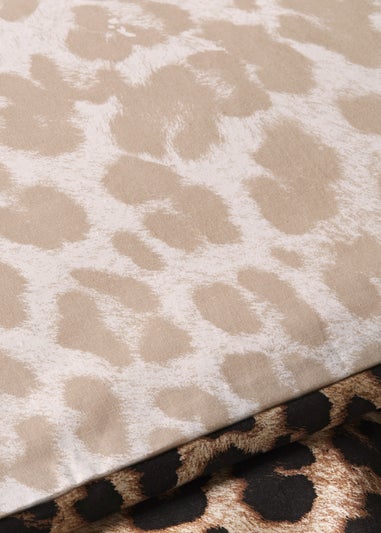 Brown Leopard Print Duvet Set