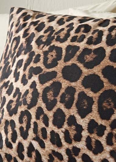Brown Leopard Print Duvet Set