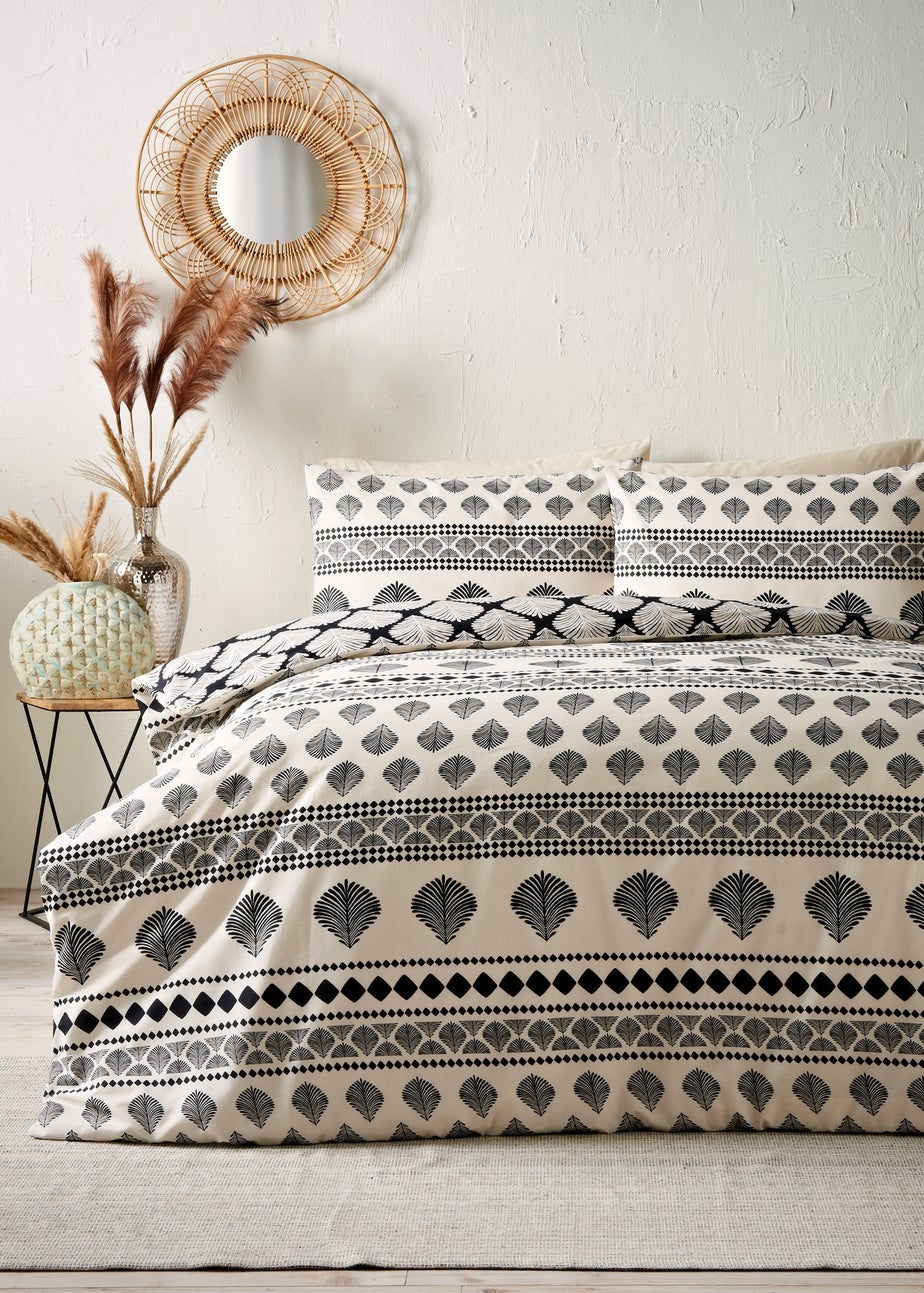 Natural Art Deco Fan Duvet Set